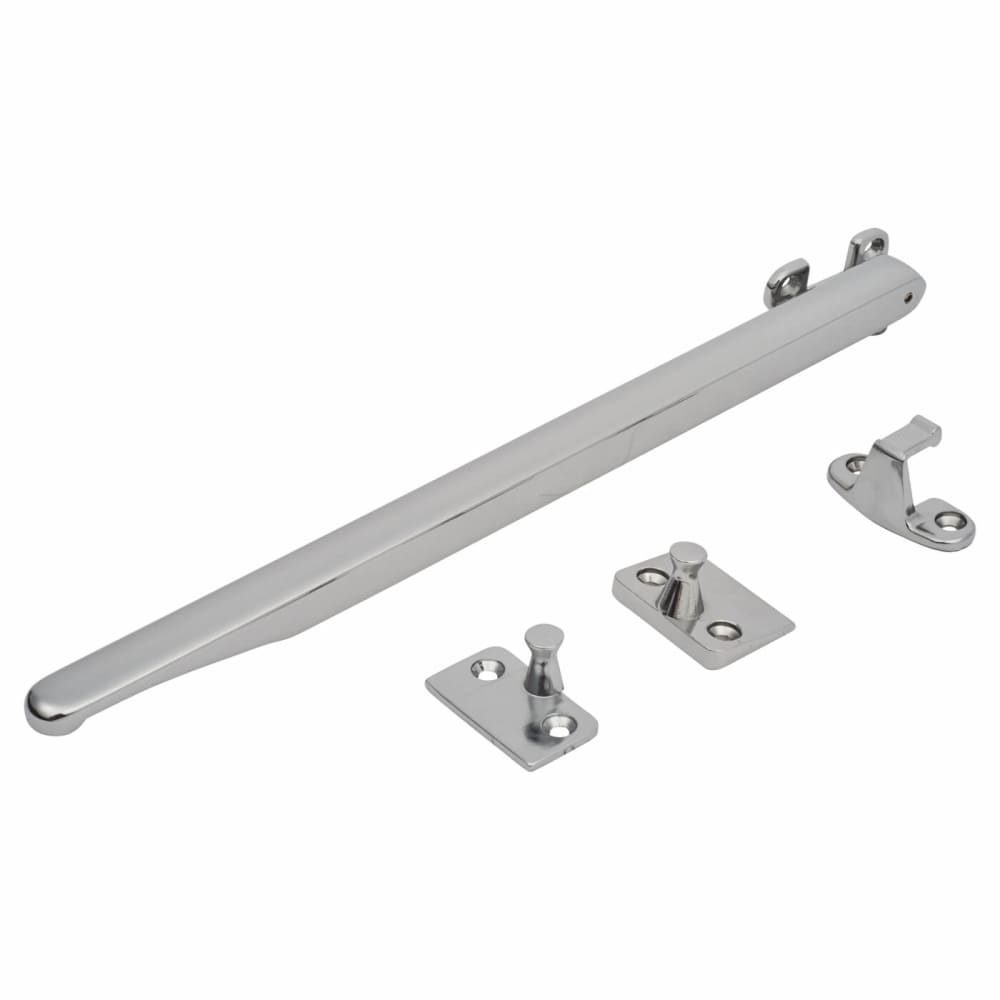Fab & Fix Craftsman Non Locking Bar Casement Window Stay - 11"/280mm Length - Polished Chrome