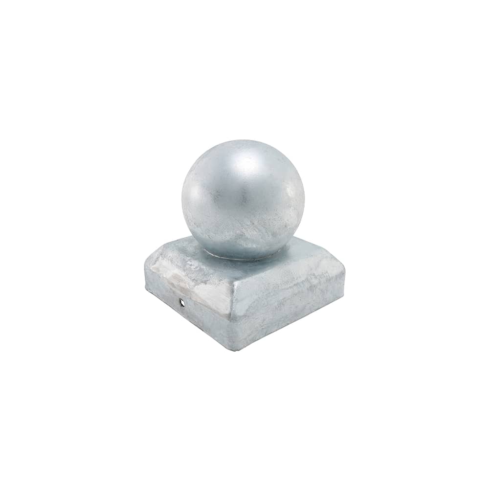 TIMCO Ball Fence Post Cap for 2" / 50mm Posts - Zinc