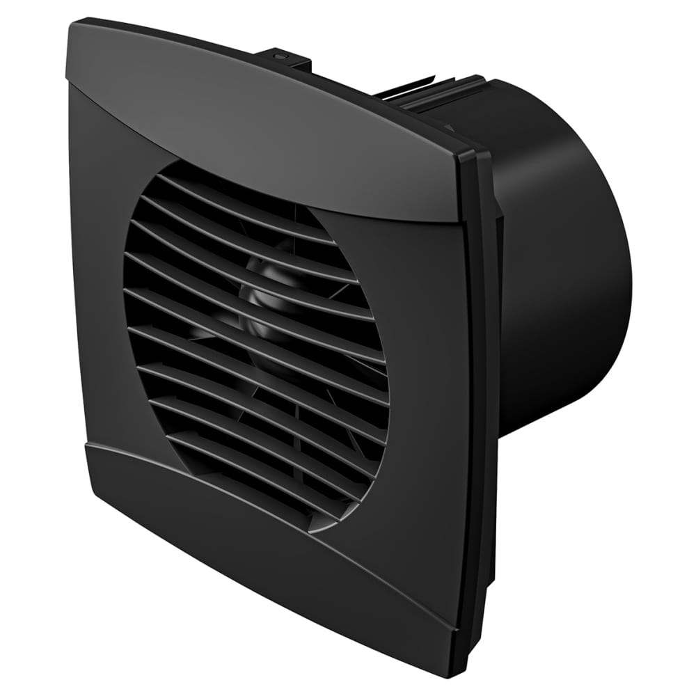 Everything Ventilation Helix Air EVEHA100S003 Bathroom Extractor Fan - 4"/100mm - Black