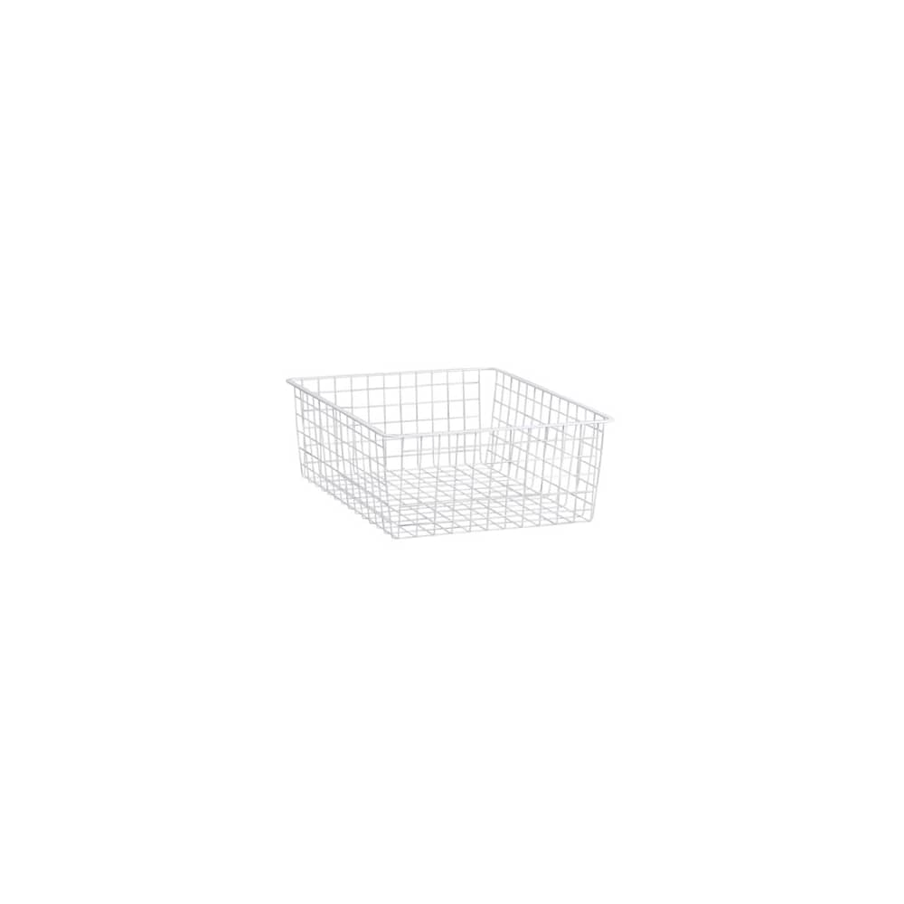elfa Top Track System - Medium Wire Basket - 527 x 427 x 185mm - White