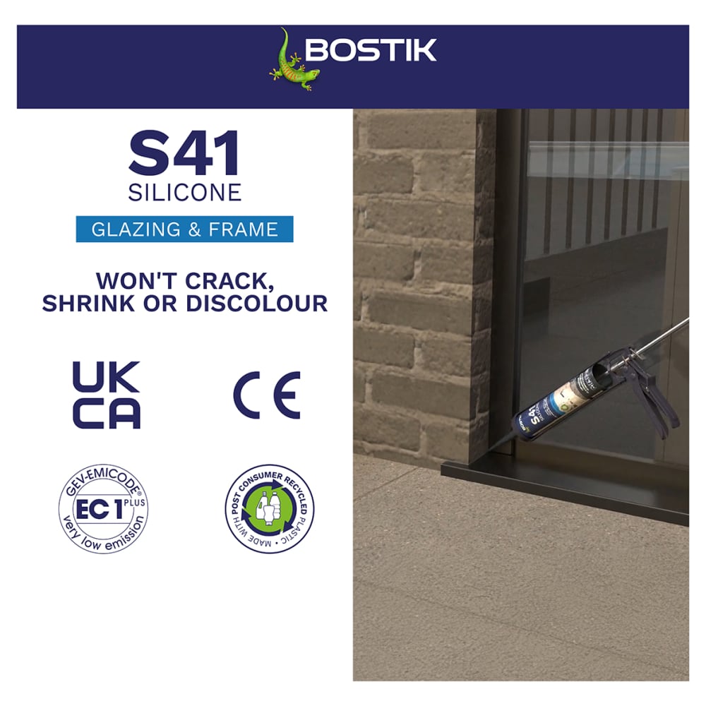 Bostik S41 Window & Frame Sealant - 310ml - Clear