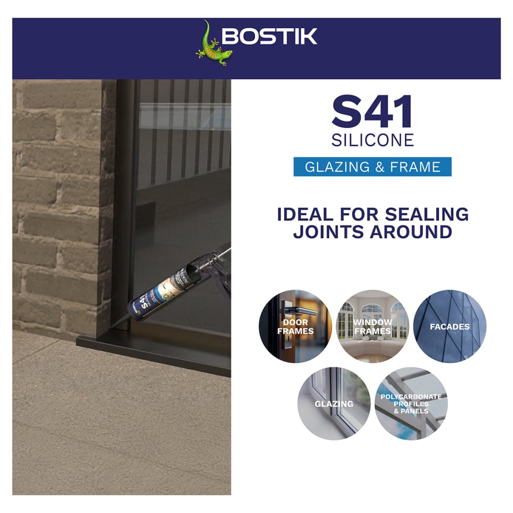 Bostik S41 Window & Frame Sealant - 310ml - Clear