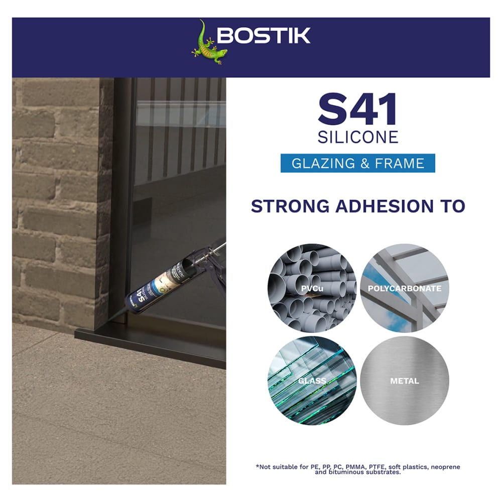 Bostik S41 Window & Frame Sealant - 310ml - Clear