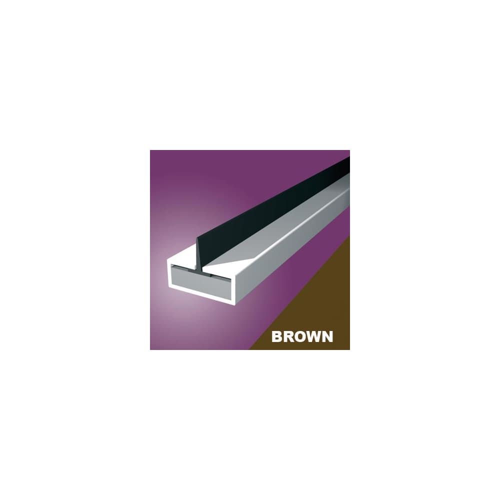 Pyroplex Single Centre Flipper Intumescent Strip - FD30 - 15 x 4 x 2100mm - Brown - Pack of 10