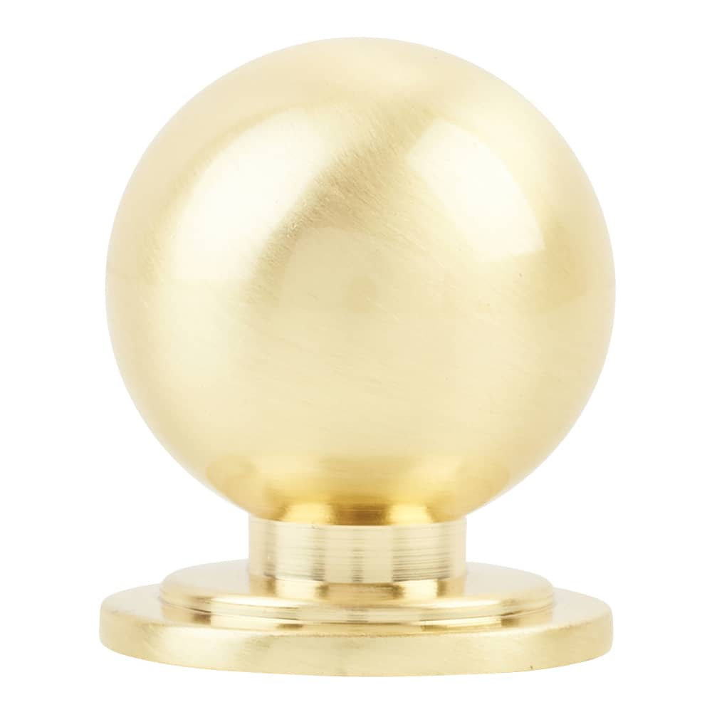 Touchpoint Ball Cabinet Knob - 30mm Diameter - Satin Brass
