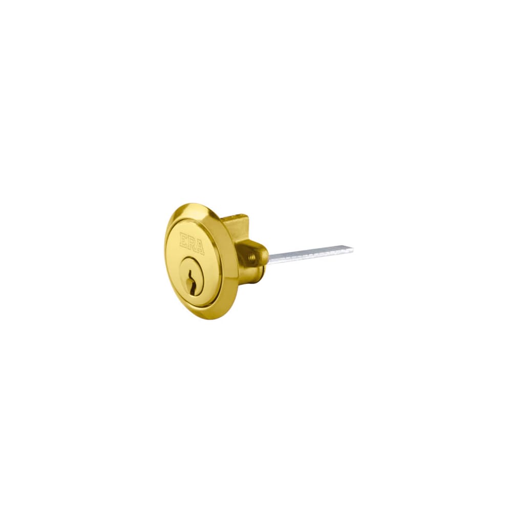 ERA 5 Pin Replacement Rim Cylinder - Polished Brass - Keyed to Differ