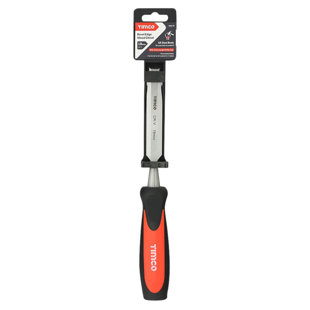 TIMCO Bevel Edge Wood Chisel - 18mm Blade Width