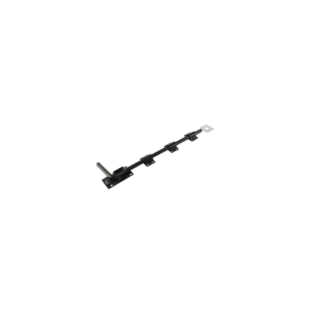 GateMate Heavy Duty Garage Door Bolt - 450mm Length - Black Galvanised