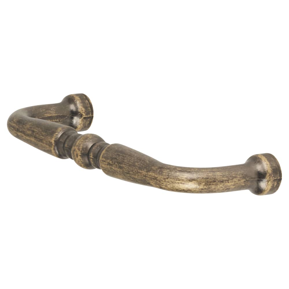 Hampstead Millard Cabinet Cup Pull Handle - 76mm Centres - Antique Brass, IronmongeryDirect