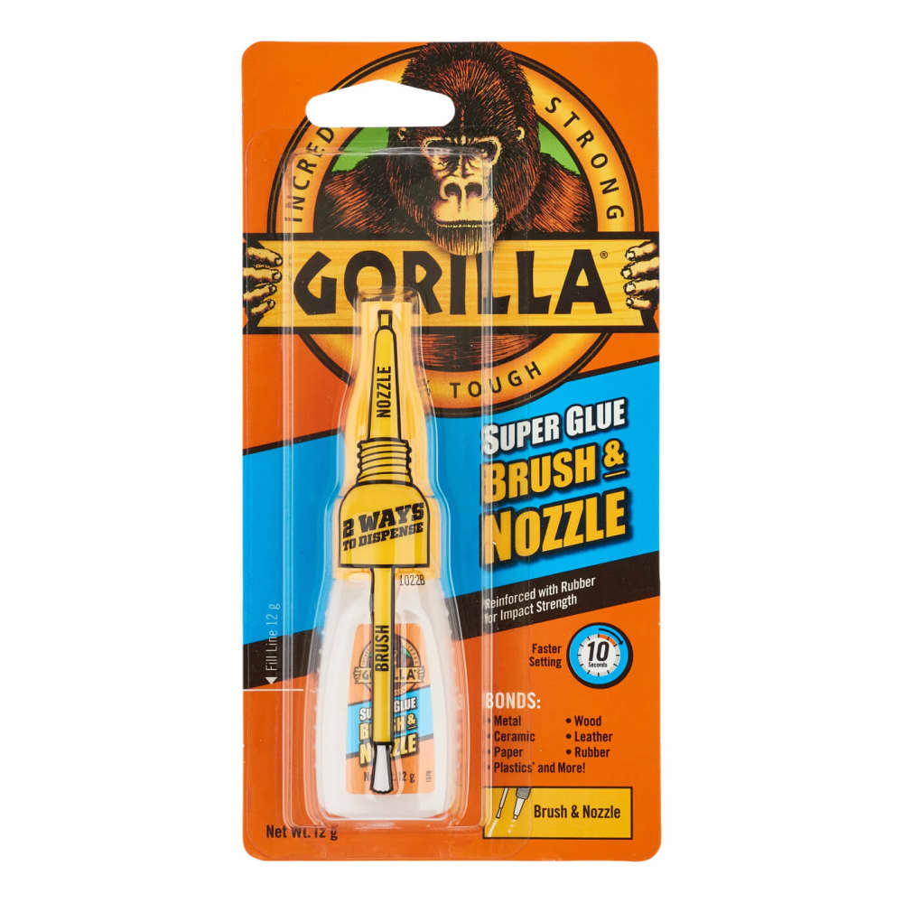 Gorilla Brush and Nozzle Super Glue - 12ml