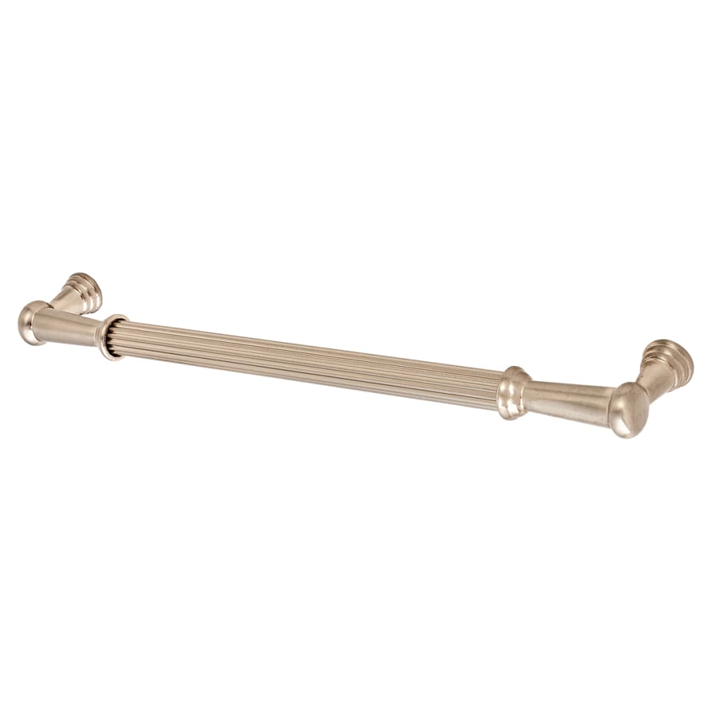Hampstead Aquarius 10mm Lines T-Bar Cabinet Pull Handles - 224mm Centres - Satin Nickel