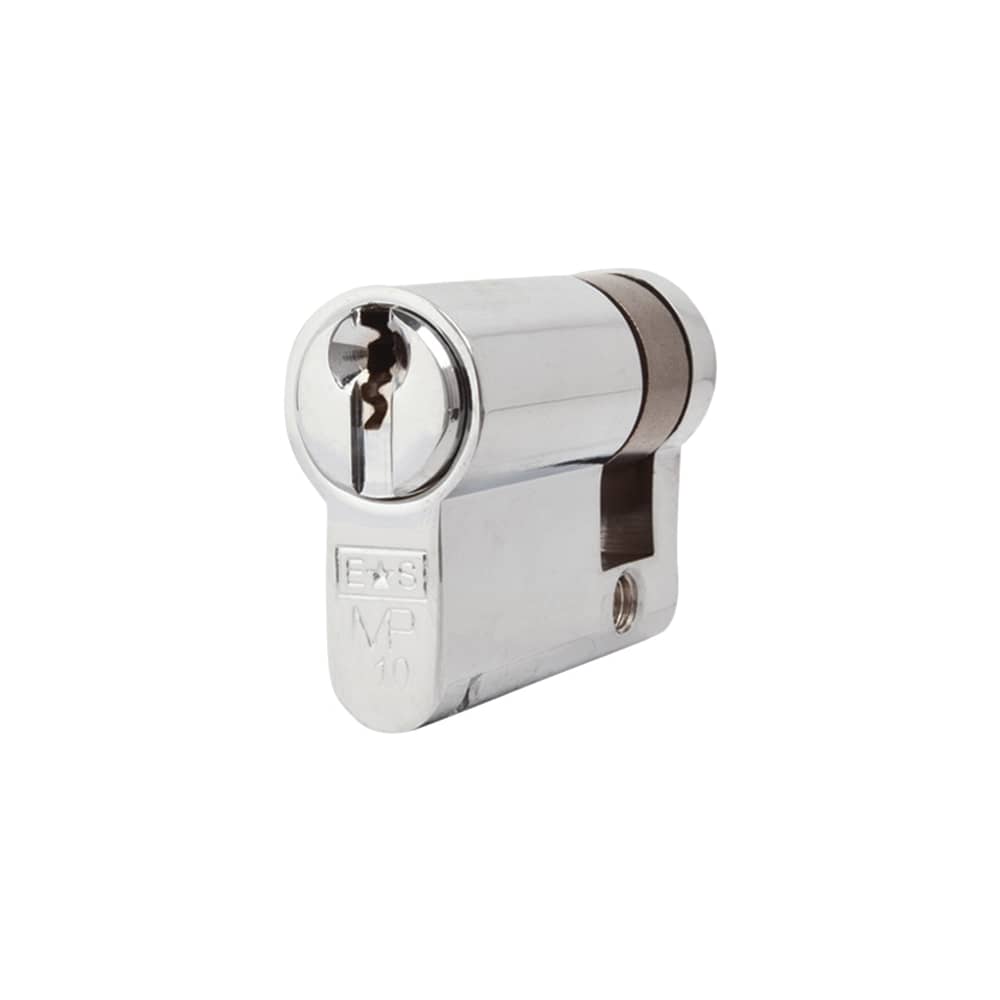 Eurospec 10 Pin 42mm Euro Single Cylinder - 32 + 10mm - Polished Chrome - Keyed Alike