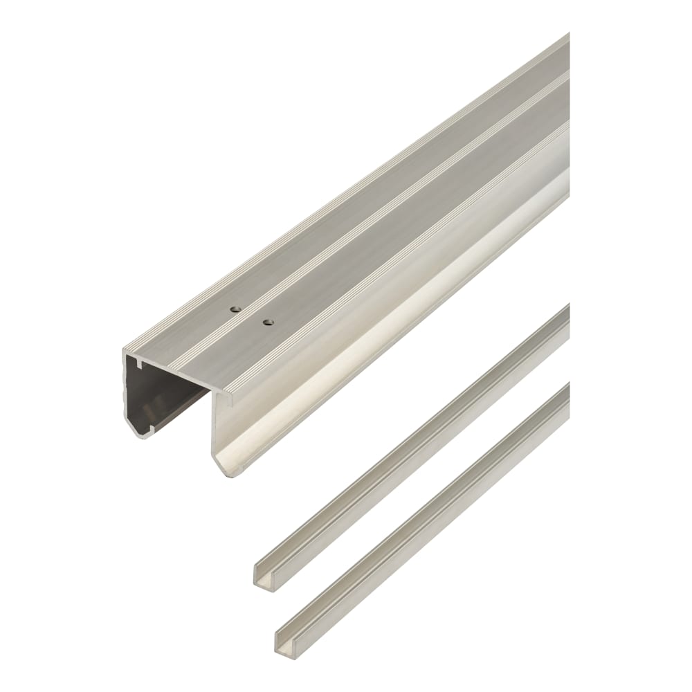 Klug Double Wardrobe Top Sliding Door Track and Channel Pack - 2000mm Track - 45kg Max Door Weight