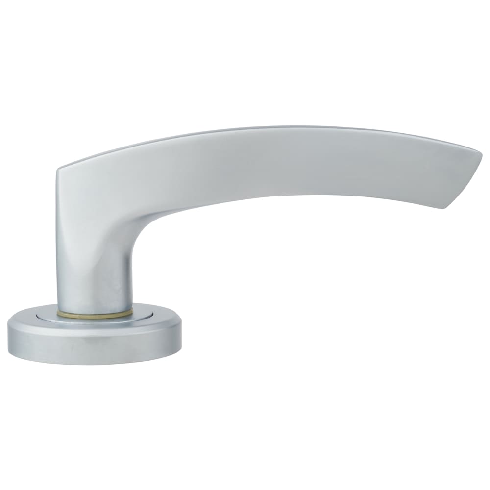 Serozzetta by Carlisle Brass Olivier Door Handle on Rose - Satin Chrome