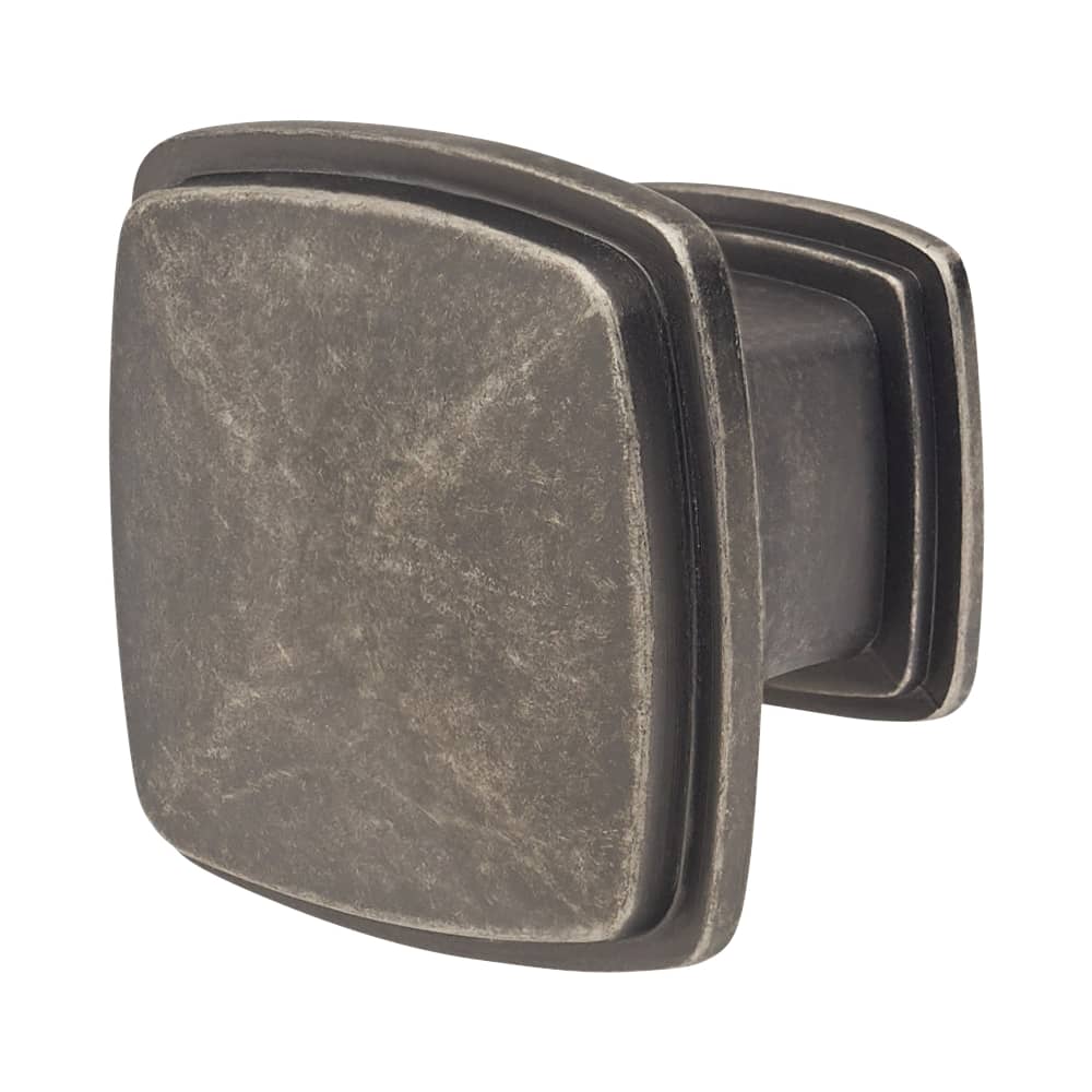 Altro Hadden Square Cabinet Knob - 31 x 31mm - Antique Pewter