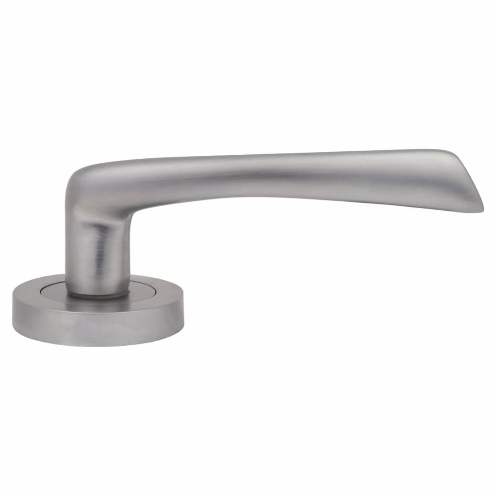 Touchpoint Rimini Door Handle on Rose - Satin Chrome