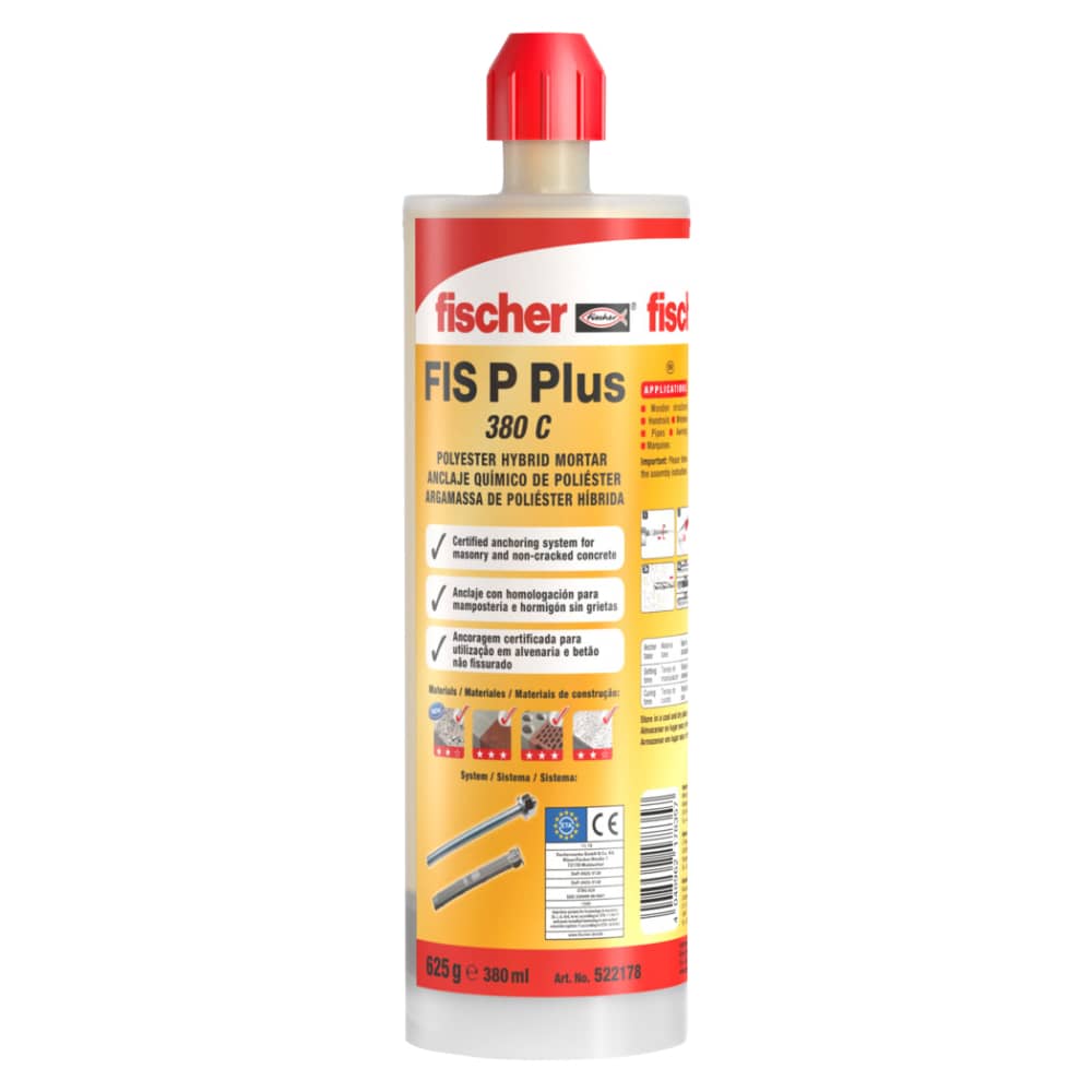 Fischer FIS P PLUS 380 C Hybrid Polyester Injection Mortar Resin - 380ml