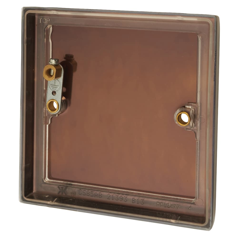 Knightsbridge 1 Gang Blank Plate - Antique Brass