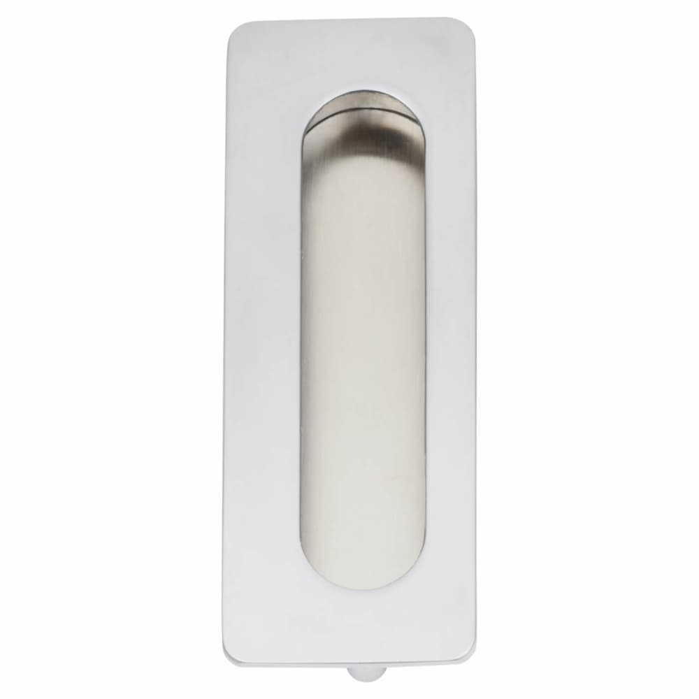 Touchpoint Rectangular Flush Cabinet Pull Handle - 106 x 39mm - Matt Chrome