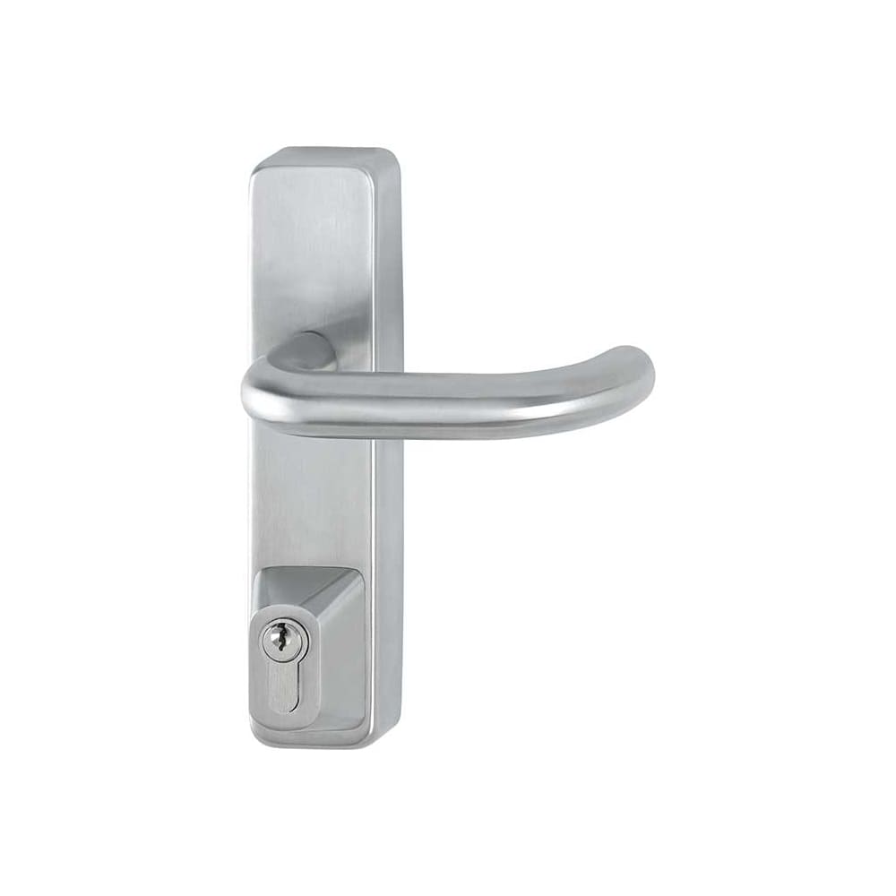 Arrone AR8805 Outside Access Device with Cylinder - Lever - Sat Stainless Steel