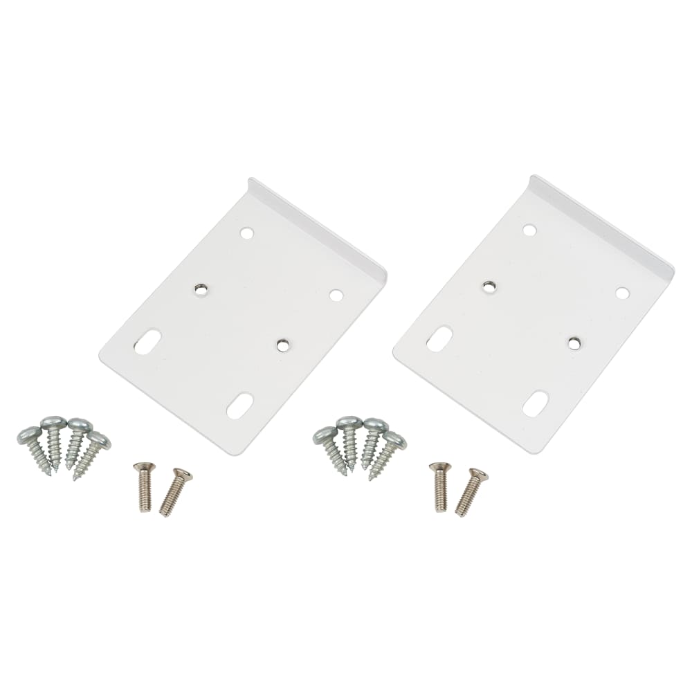 Klug Cabinet Hinge Repair Plates - 55 x 10mm - White