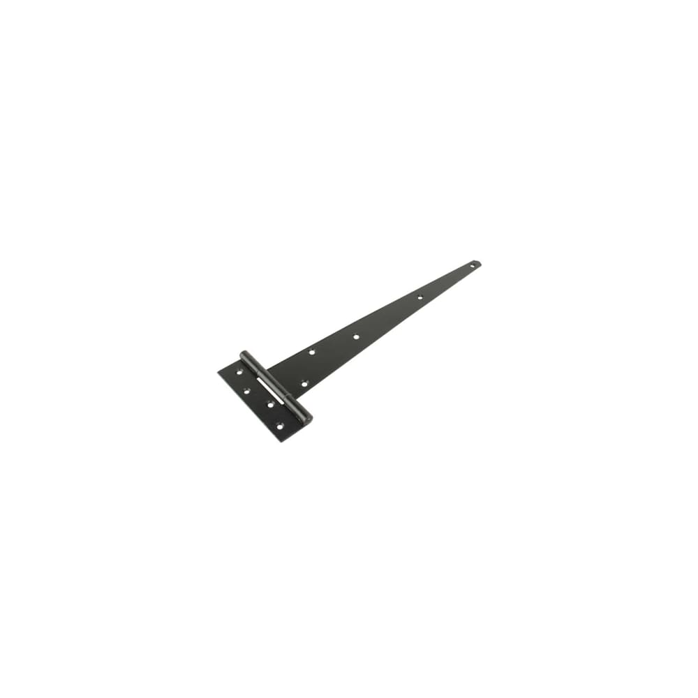 GateMate Heavy Duty Strong Gate/Door Tee Hinge - 600 x 59mm - Black Galvanised - Pair