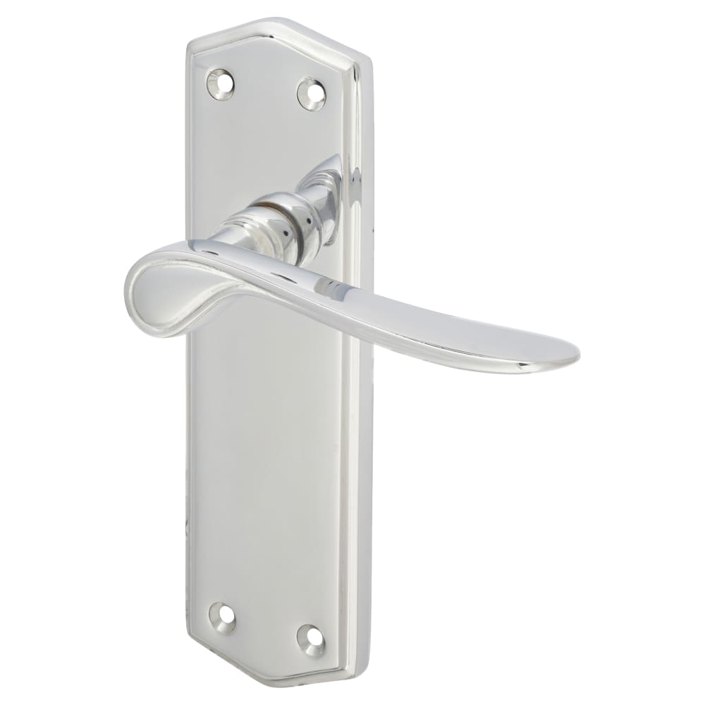 Altro Rome Latch Door Handle - 170 x 50mm - Polished Chrome