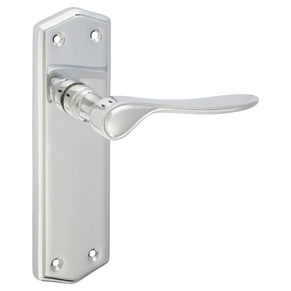Altro Rome Latch Door Handle - 170 x 50mm - Polished Chrome
