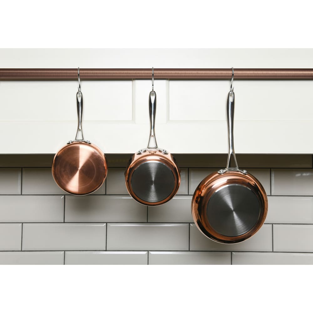 Rothley 25mm Curtain Pole / Wardrobe Hanging Rail - 1219mm Length - Antique Copper