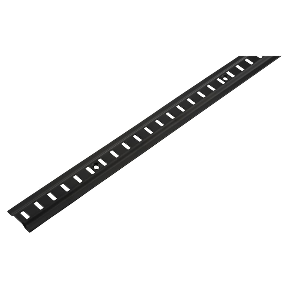 Altro Raised Bookcase Strip - 1829 x 24mm - Black Powder Coated