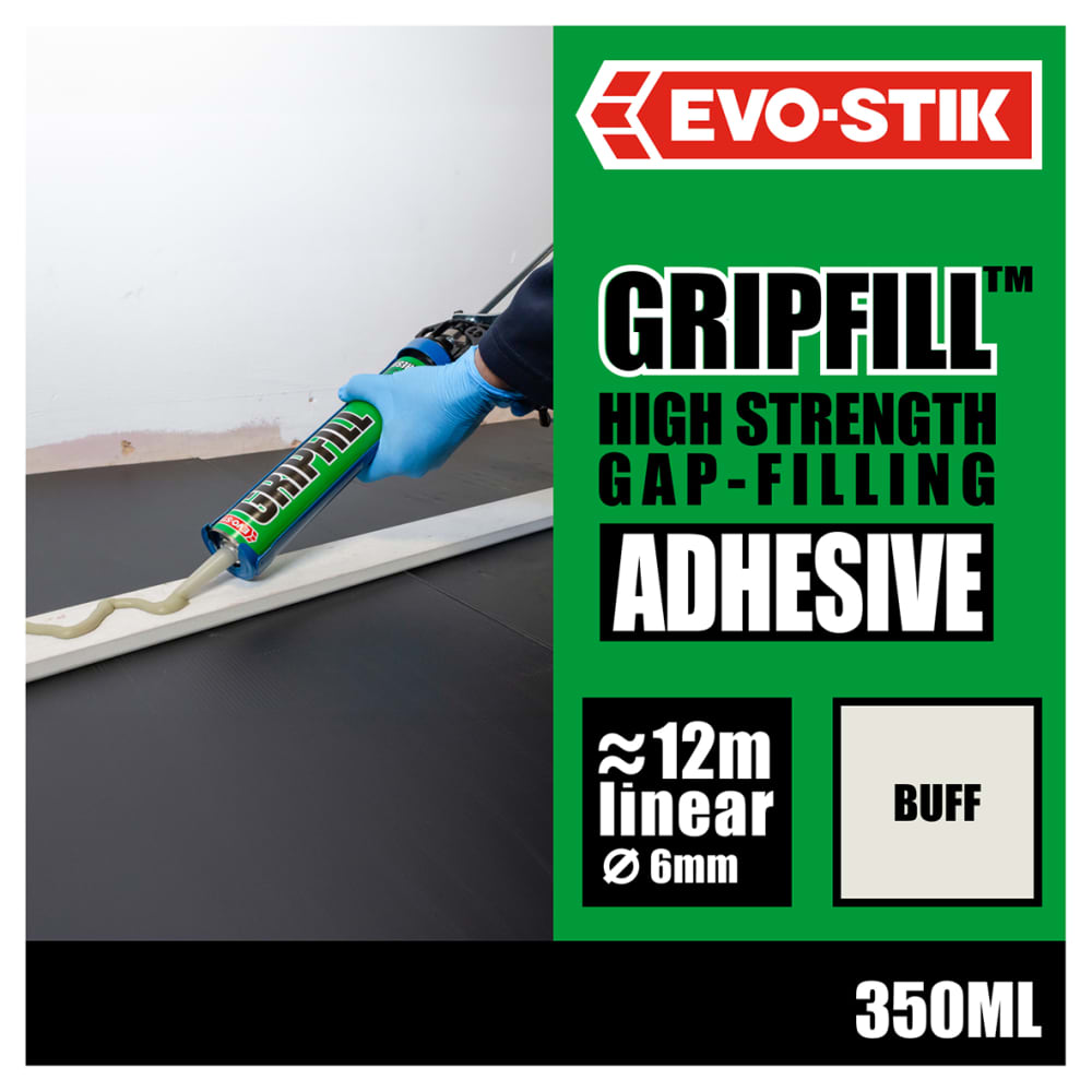 Evo-Stik Green Gripfill Grab Adhesive - Solvent Based - 350ml - Grey