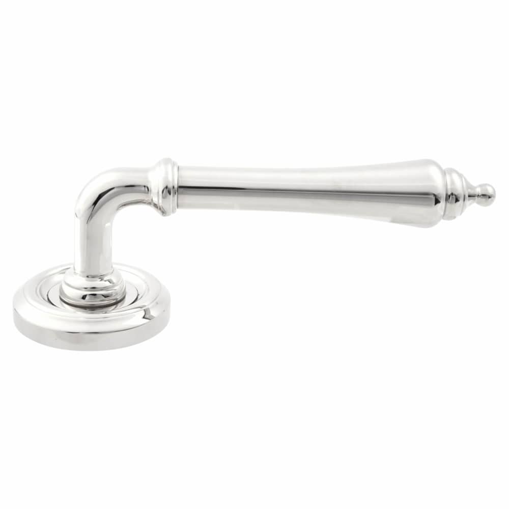 Jedo Parisian Camille Door Handle on Rose - Polished Nickel