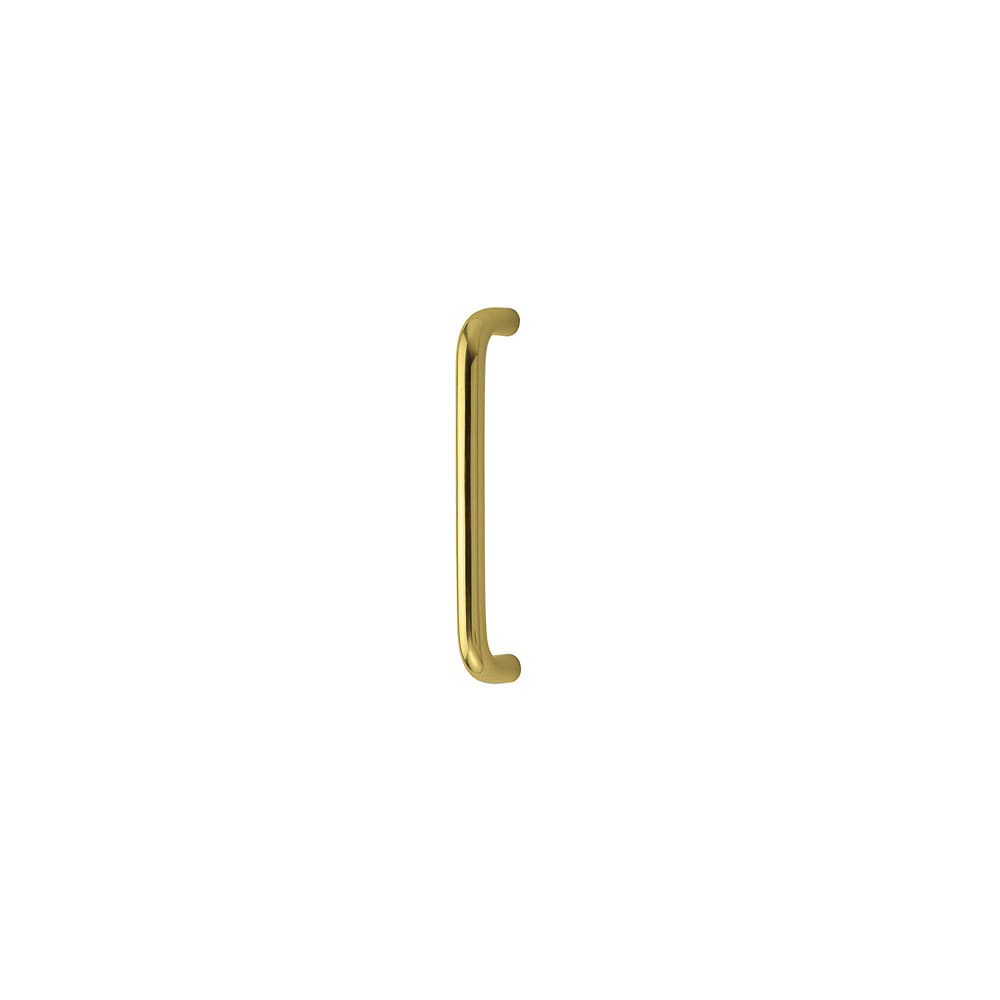 Altro 19mm D-Bar Door Pull Handle - Bolt Fix - 300mm Centres - Polished Brass