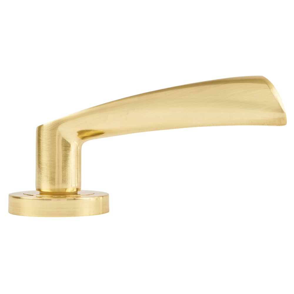 Altro Knightsbridge Door Handle on Rose - Satin Brass