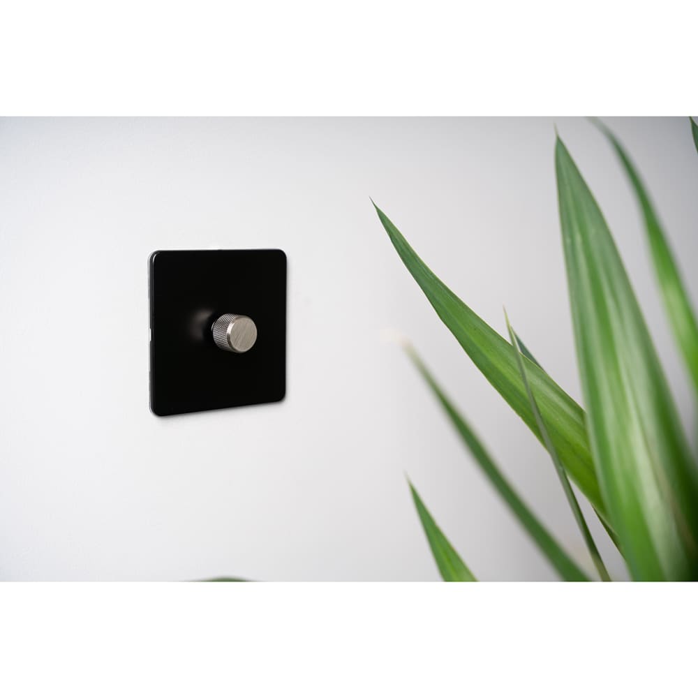 Knightsbridge Retrofit Knurled Dimmer Knob - Brushed Chrome