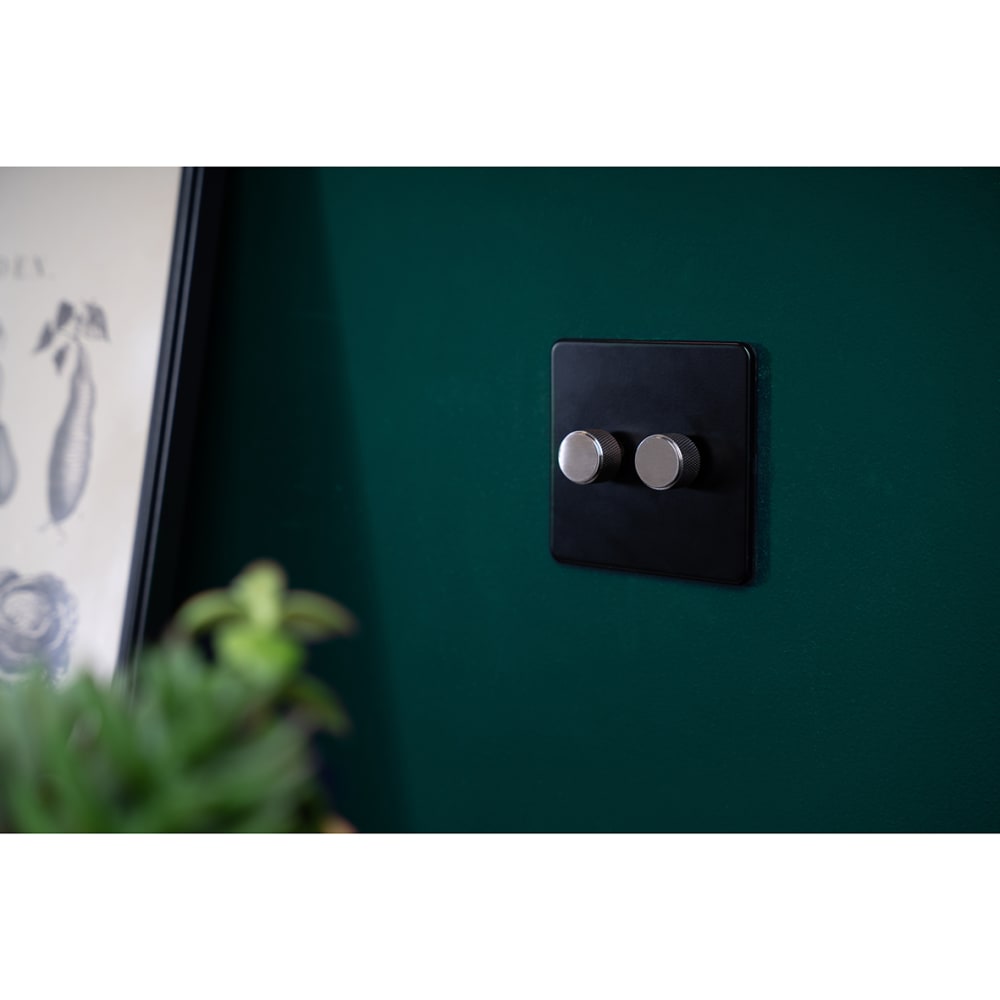 Knightsbridge Retrofit Knurled Dimmer Knob - Brushed Chrome