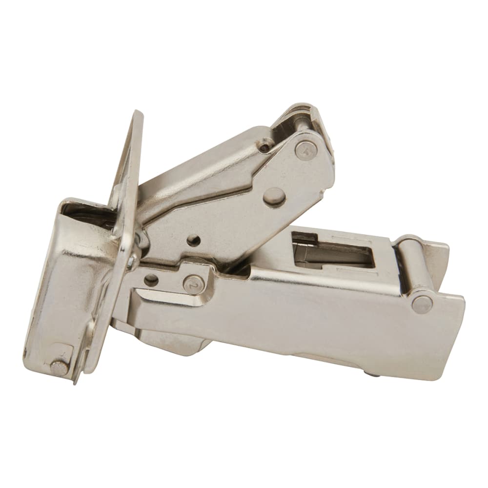 Blum CLIP Top Cabinet Hinge Pack with 0mm Mounting Plates - 170° - Un-Sprung - Overlay - Pair