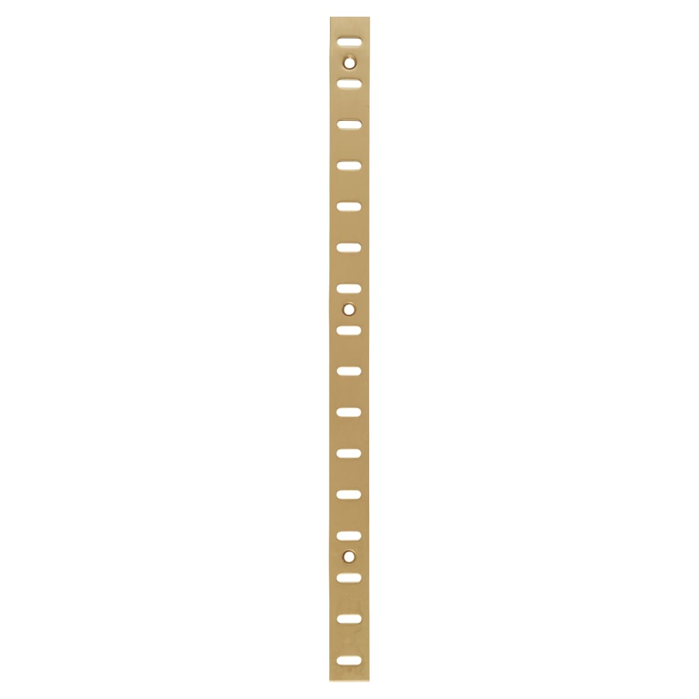 Altro Flat Bookcase Strip - 1829 x 19mm - Polished Solid Brass