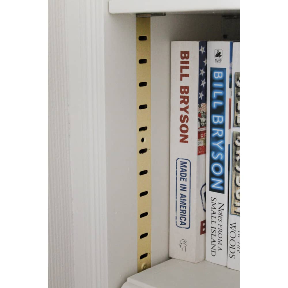 Altro Flat Bookcase Strip - 1829 x 19mm - Polished Solid Brass