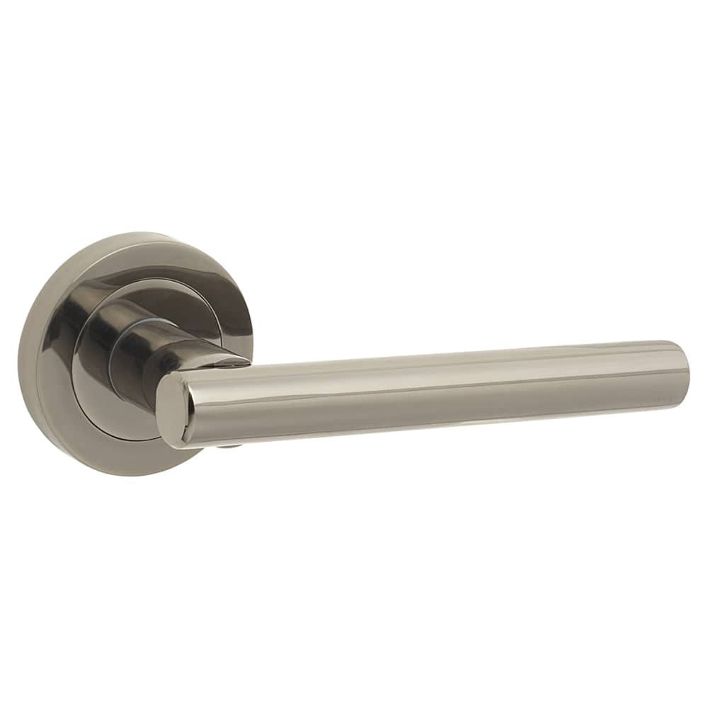 Touchpoint Ella Door Handle on Rose - Black Nickel