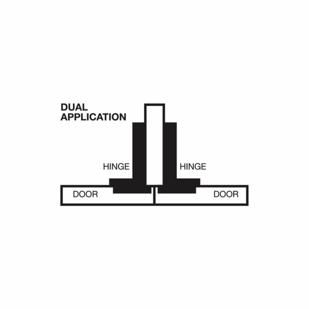 Klug Clip-On Cabinet Hinge - 165° - Soft Close - Half Overlay - Chrome Plated
