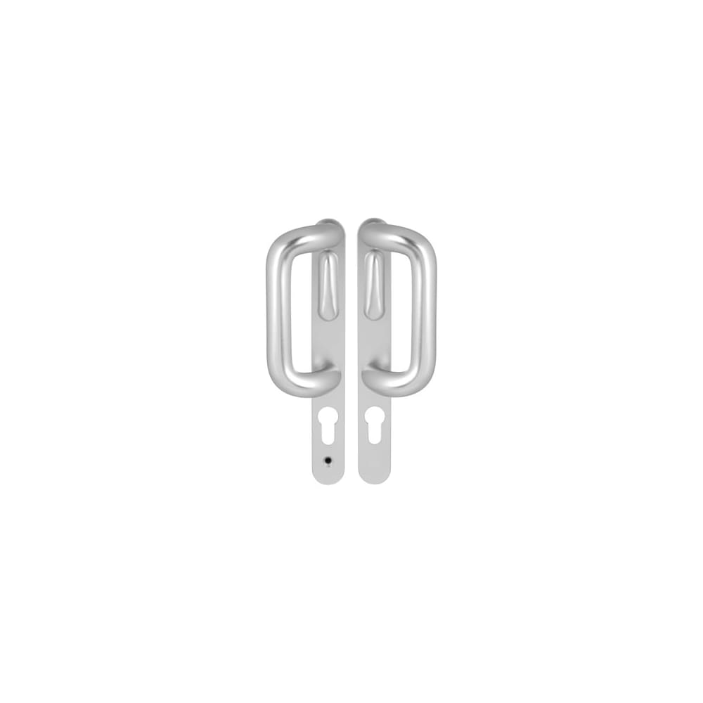 Hoppe 528G/3641N uPVC Patio Lock Door Handle - Euro - LH - Silver