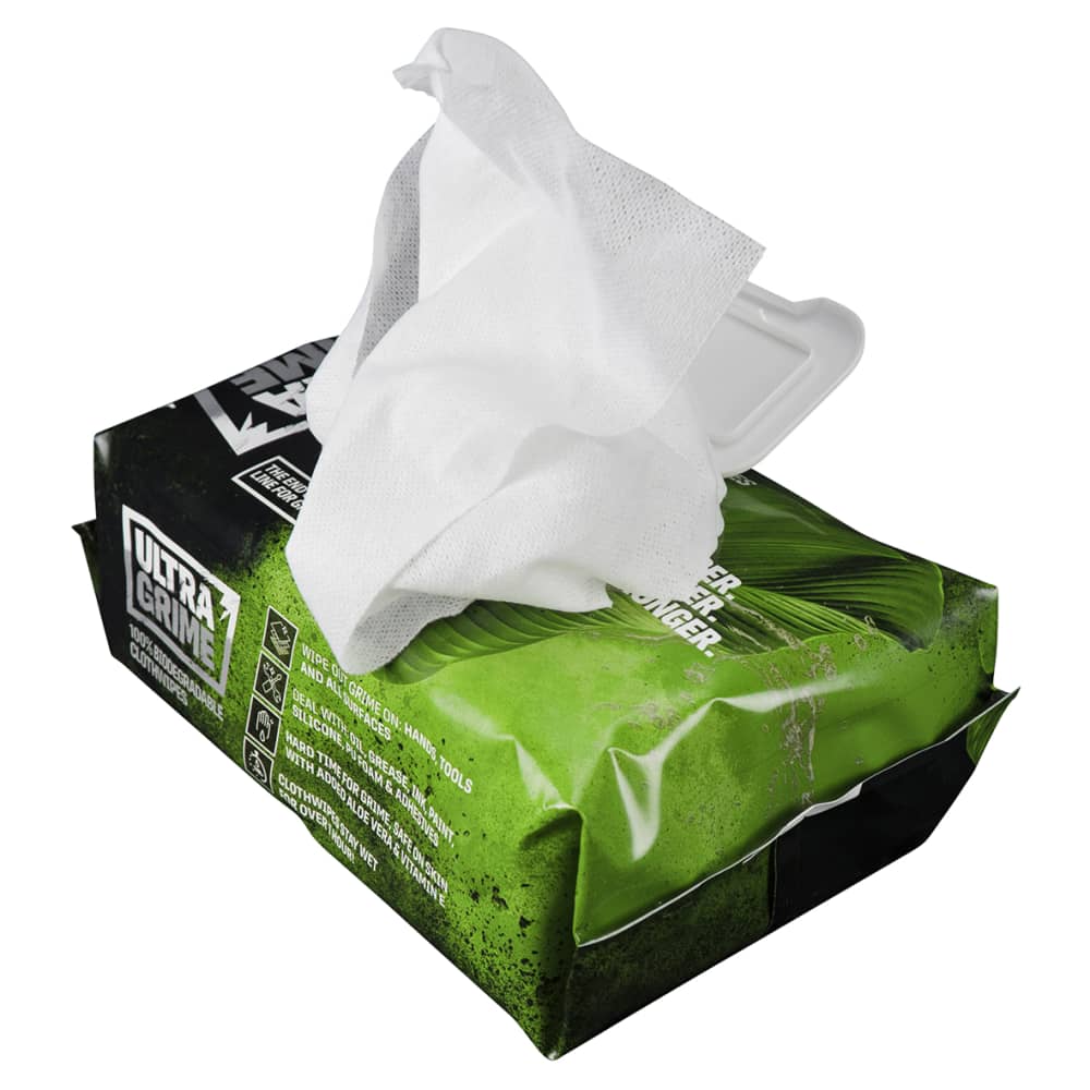 UltraGrime Pro XXL+ Bio Multiuse Wipes - Pack of 100