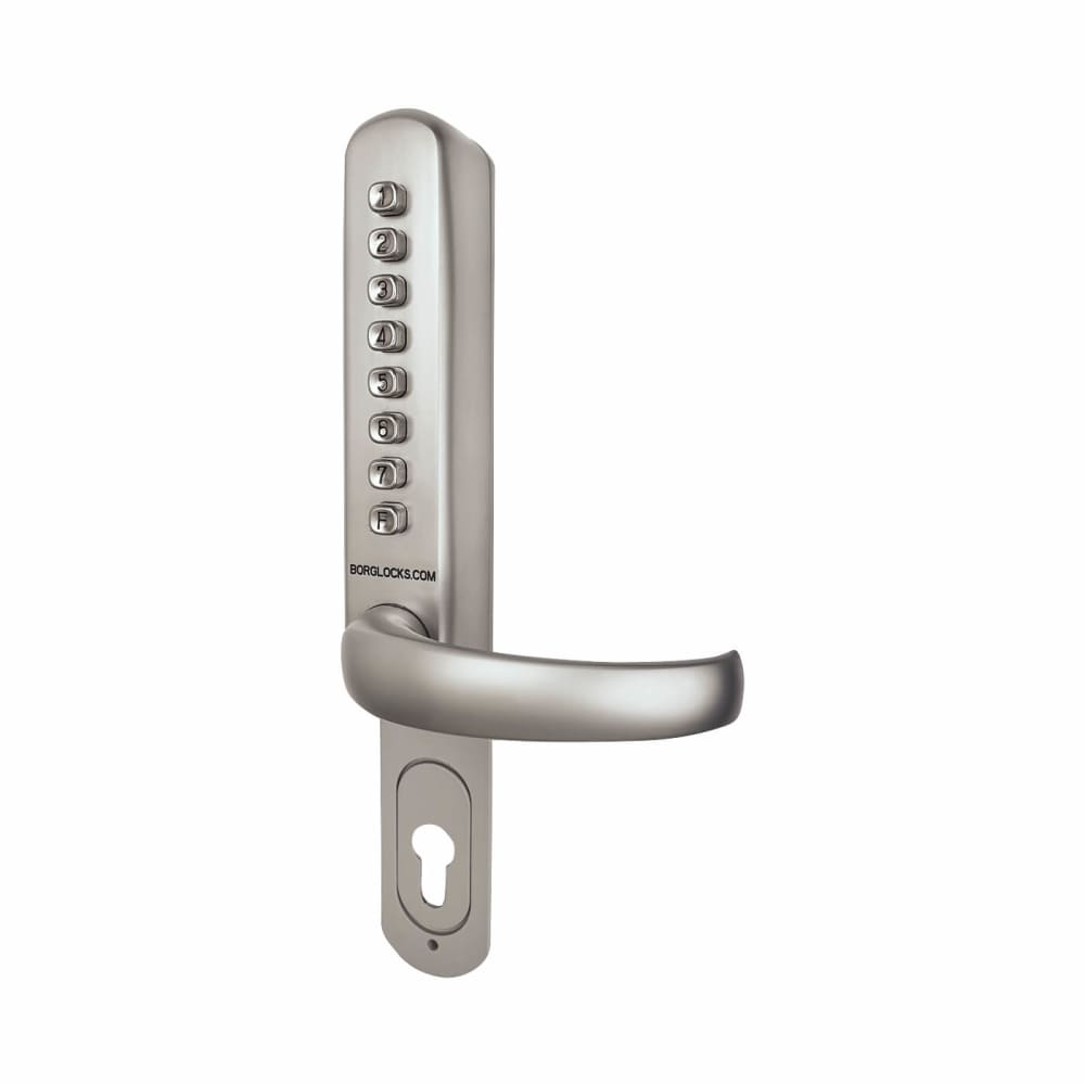 Borg BL6100 Push Button Code Lock for Multipoint Locks - Satin Stainless Steel