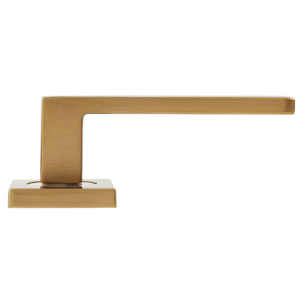 Hampstead Evie Door Handle on Square Rose - Satin Brass