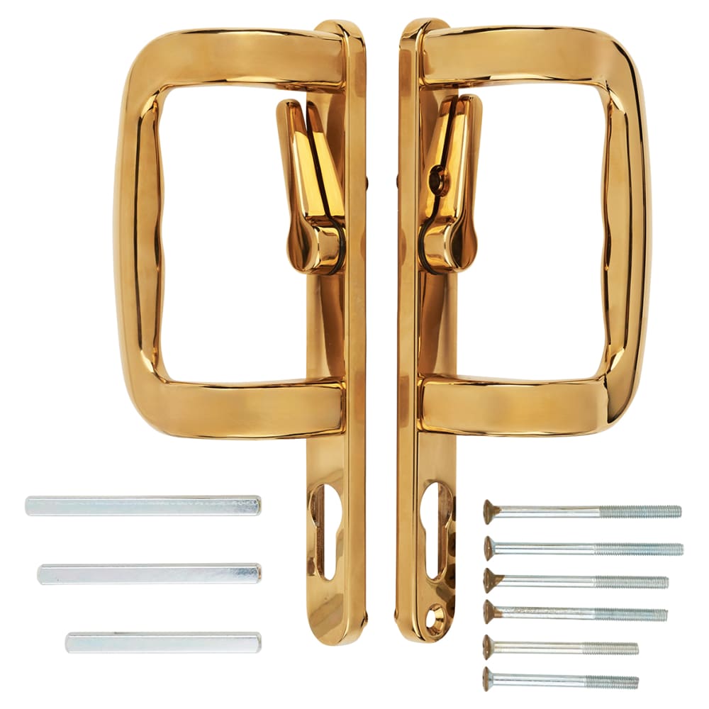 Trojan uPVC Patio Lock Door Handle - Euro - Gold
