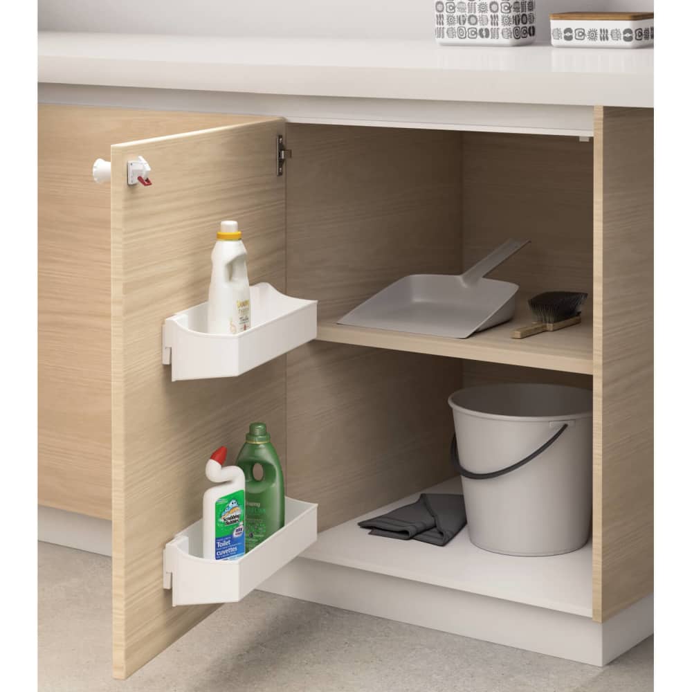 Emuca Reva Lock Magnetic Child Safety Cabinet Lock - Pack of 2