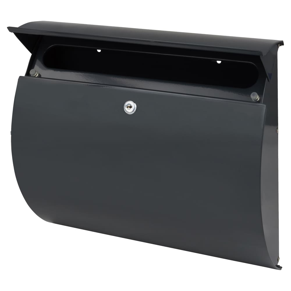 Burg Wachter Toscana Postbox - 330 x 376 x 106mm - Anthracite Grey