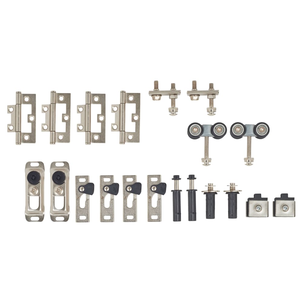 Klug Multifold 25 Bi-Folding Door Fitting Pack - 4 Doors 2 Ways - 25kg Max Door Weight