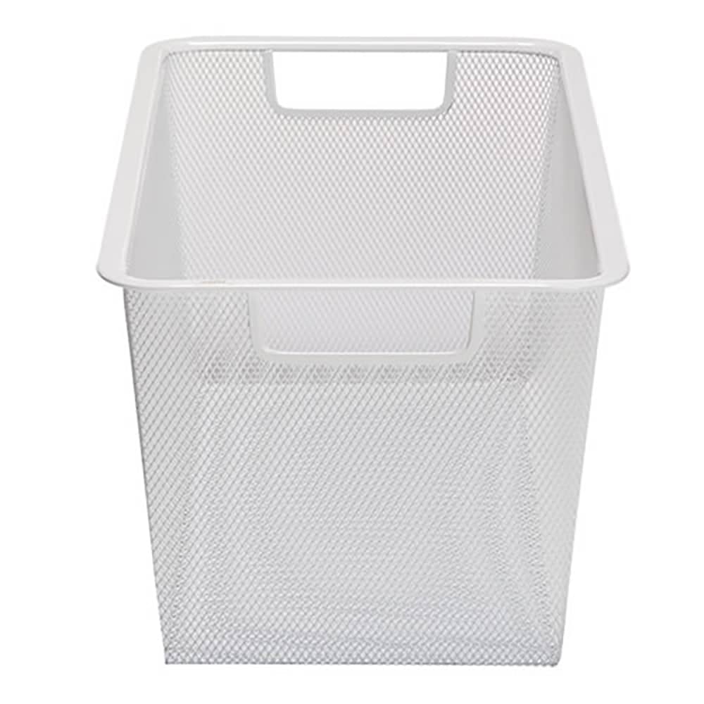 elfa Drawer Basket Tower - Medium Mesh Basket - 527 x 327 x 185mm - Platinum